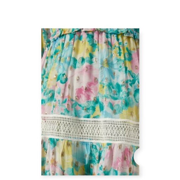 Anthropologie Hemant & Nandita Floral Georgette A-Line Minidress — XS - Picture 13 of 16